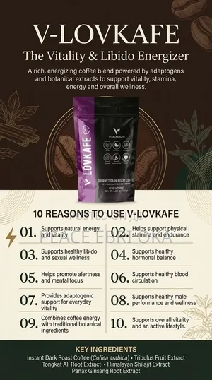 V-Lovkafe Premium Vitality & Libido Coffee