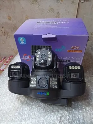 V380 Triple Lens PTZ 4G Solar Camera