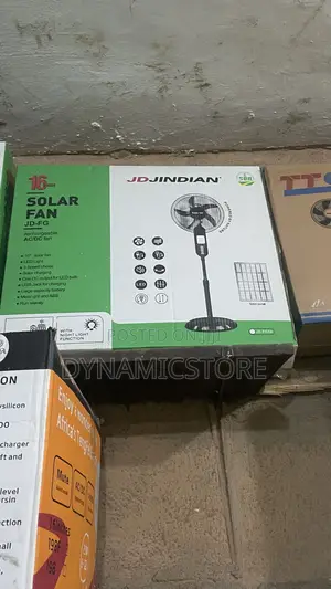 16 Inches Rechargeable Solar Fan With Panel