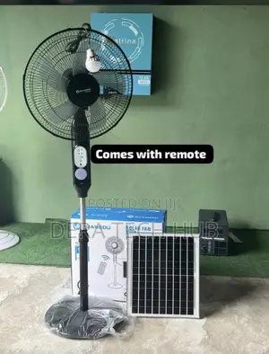 16inches Solar Rechargeable Fan