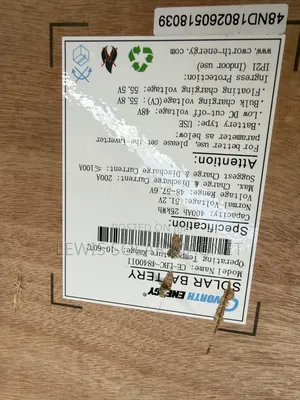 20kwh 400ah 51.2v Cworth Energy Lithium Ion Solar Battery Available
