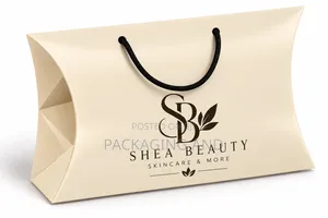 Church & Corporate Pillow Bags, A4 Rope Handle With Your Logo Print