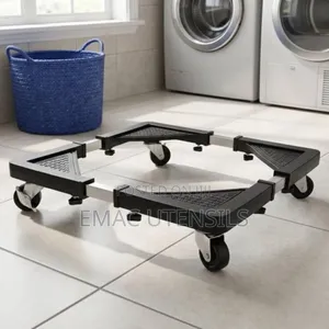 Washing Machine Base Stand Trolley Feet Movable Adjustable