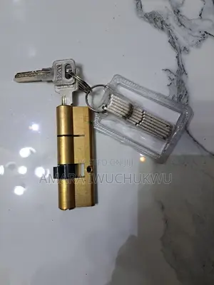 Brass Euro Door Cylinder - Iron Head Keys