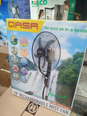18 Inch Rechargeable Mist/Water Fan Forest
