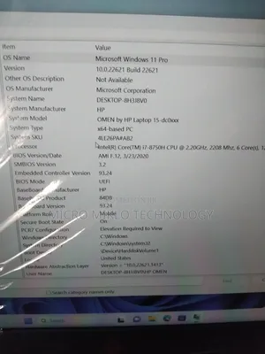 Laptop HP Omen 15t 16GB Intel Core i7 SSD 512GB