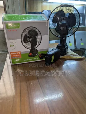 Brand New Rechargeable Fan With 2 Units 10000mah Replaceable Battery