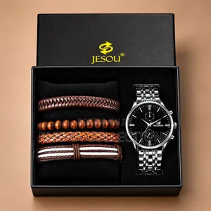 Luxury Men's Wristwatch & Bracelet Gift Set