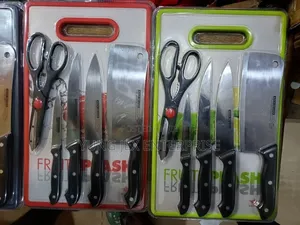 6in1 Cutting Board With Knife Set & Scissors