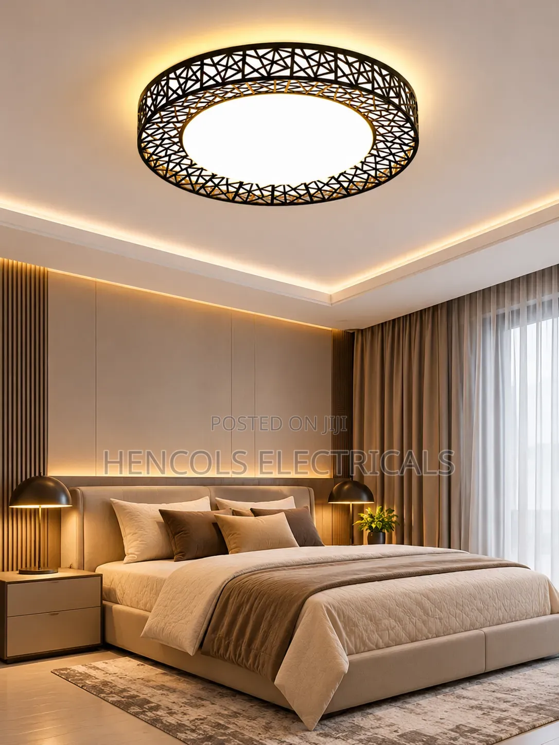 Modern Geometric LED Flush Mount Ceiling Light
