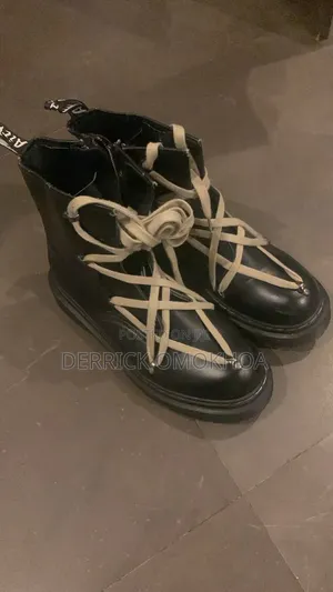 Dr. Martens X Rick Owens 1460 Bex Leather Lace Up Boots