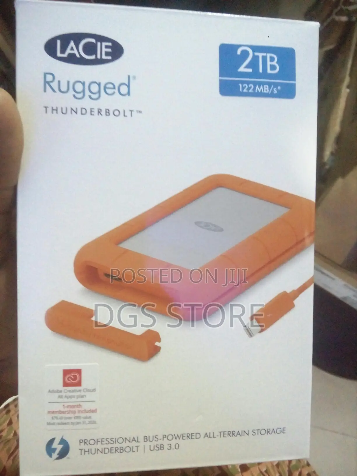 Lacie Rugged Thunderbolt 2tb and USB 3.0 Portable Hard Drive