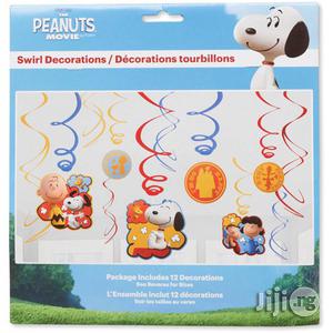 Peanut Party Swirl Hanging Decorations
