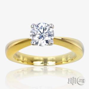 Us Ladies Engagement Ring Zs01 - Gold
