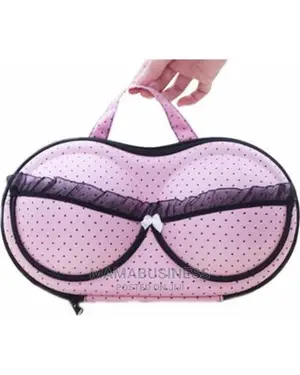 Bra Organizer Travel Bag - Leopard - Light Pink