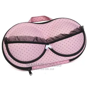 Bra Organizer Travel Bag - Leopard - Light Pink
