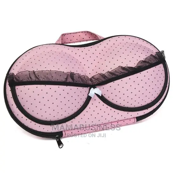 Bra Organizer Travel Bag - Leopard - Light Pink