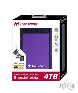 4tb Transcend Storejet 25h3 2.5-Inch Usb3.0 Portable Hard