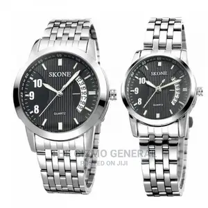 Skone Wide Date Couple Wristwatch Set - B7213