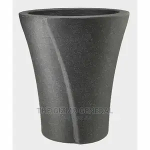 High Quality Black Wave Garden Round Pot For Flowers.