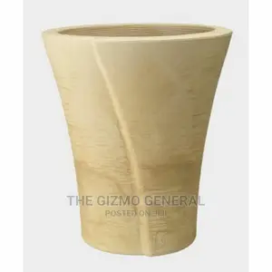 Original & Quality Suede Garden Outdoor Wave Round Pot.
