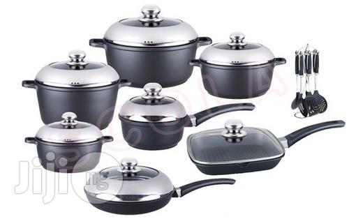 Dessini - 21 Piece Die Cast Aluminum Cookware Pot Set