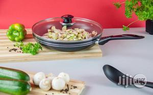Non-Stick Frying Pan With Lid Induction Base 24cm