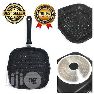 Die-cast Aluminum Grill Pan Induction Non-stick Stone Grilli