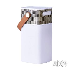 KREAFUNK Aglow Bluetooth Speaker With Lantern And Built-in Microphone - White/Gold