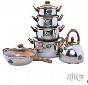 8 Sets of Pots, Kettle and Frying Pan