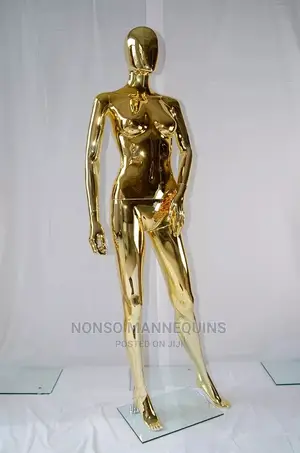 Female Gold Faceless Mannequin