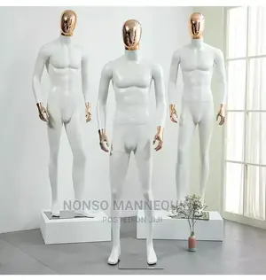 White And Gold Mix Mannequin.(Male And Female)
