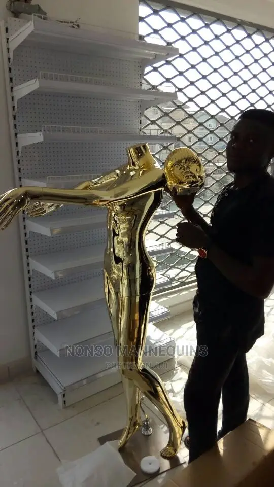 Female Gold Faceless Mannequin