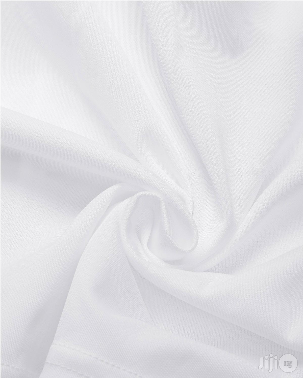 Women's Front Short Long Organza Three-Layer White Dress