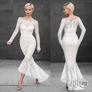 Long Sleeve Fishtail One-piece Lace Dress Female Fashion