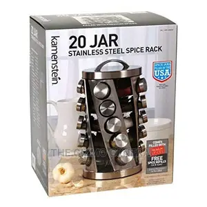 20 Jar Stainless Steel Spice Rack