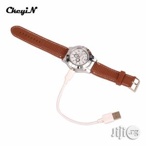 Wrist Watch Quartz Windproof Electronic Cigarette Lighters