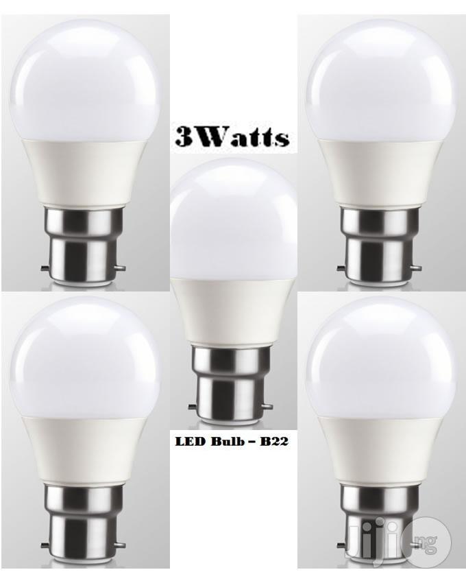10pcs 3watt LED Energy Saving White Bulb - Pin Base (B22)