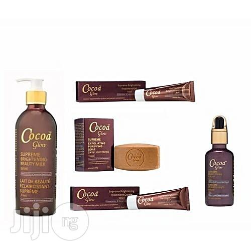 Cocoa Glow Set(Lotion,Serum,Cream,Gel Soap)