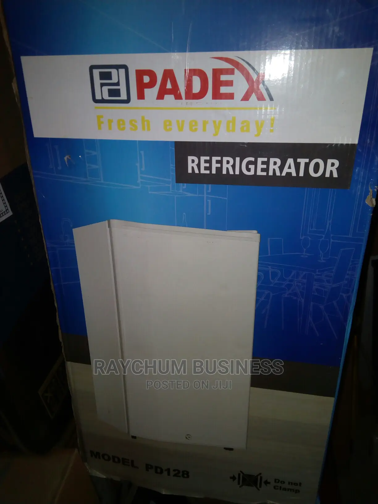 Padex Table Top Fridge With Top Freezer Model 128
