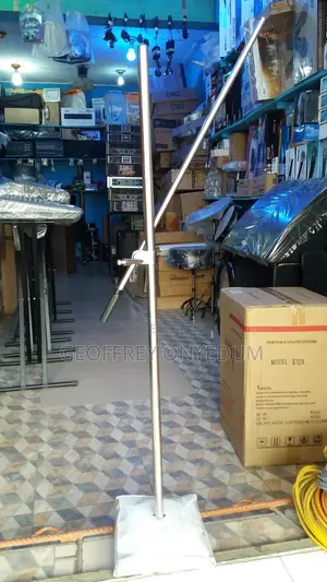 Microphone Stand Round Base Made With Galvanized and 6.