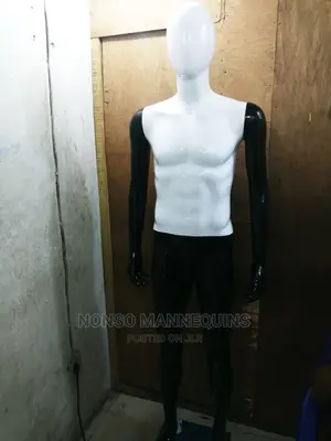 White and Black Male Display Mannequin.