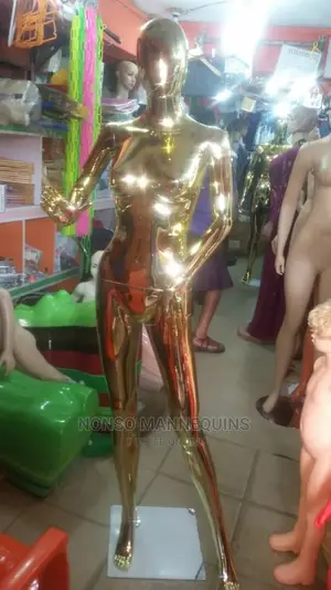 High Quality Gold Chrome Mannequins Male And Female