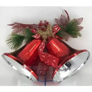 Bell Shaped Christmas Decoration - Red/Yellow