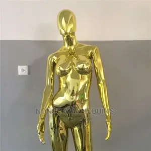 High Quality Female Dummy Gold Mannequin For Display