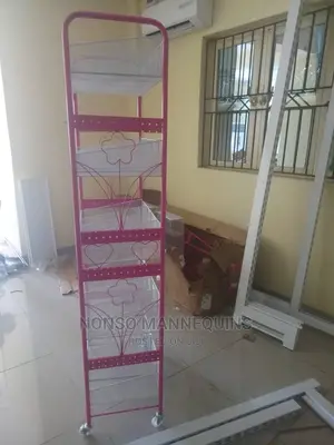 Pink and White Display Basket