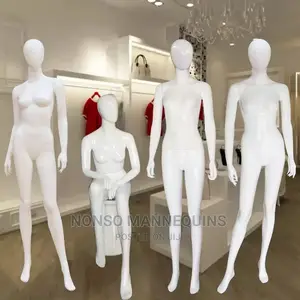 All Types Of Female Styled Glossy White Display Mannquin