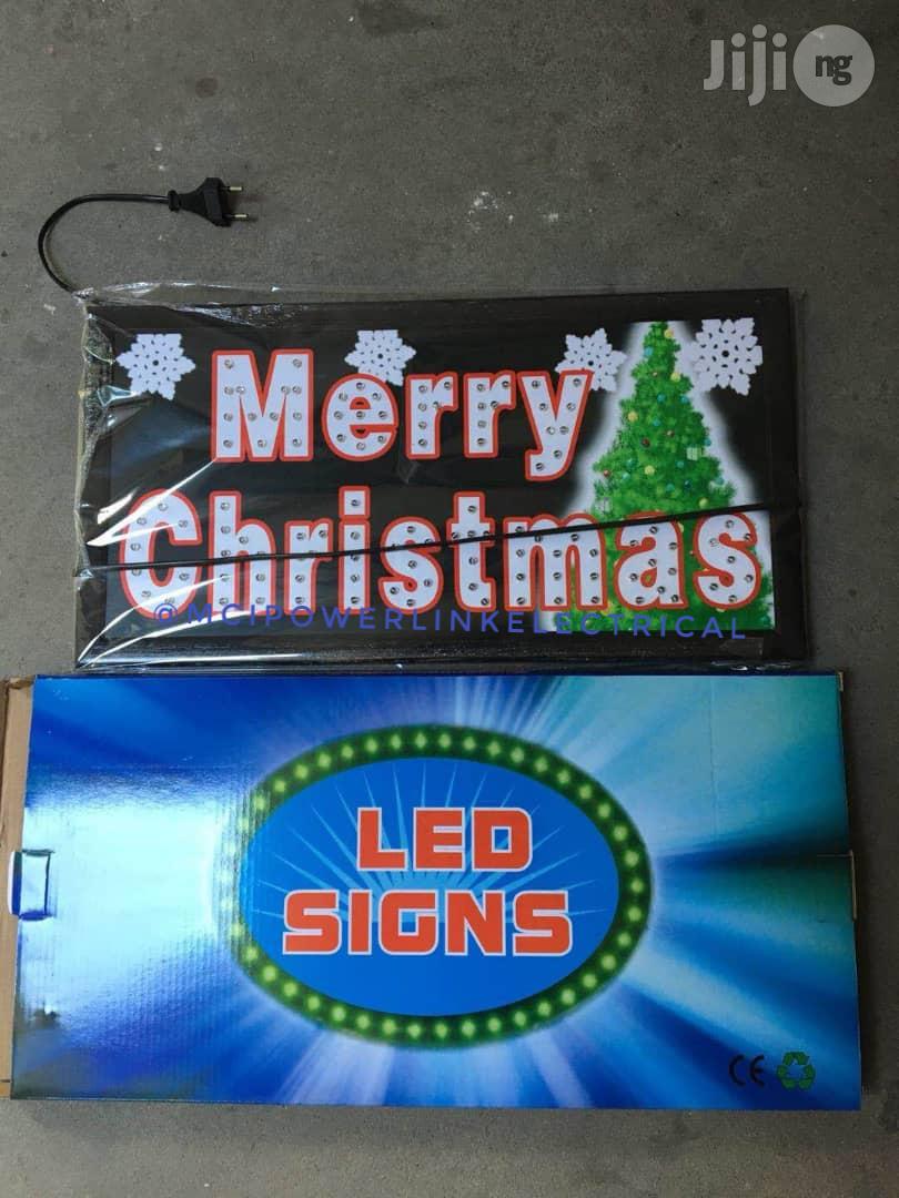 LED Sign Light Merry Christmas