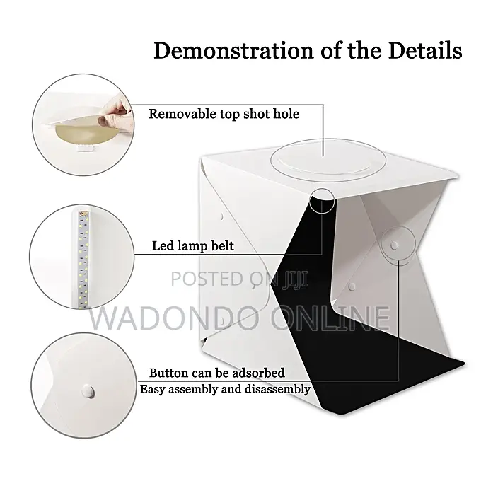Mini Portable Folding 40cm LED PHOTO Studio Soft Box
