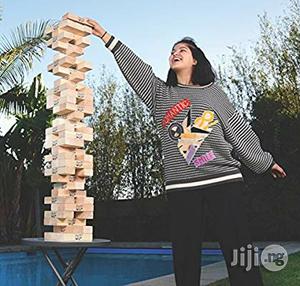 USA Jenga Giant JS7 Hardwood Game (Stacks To 5+ Feet. Ages 12+)